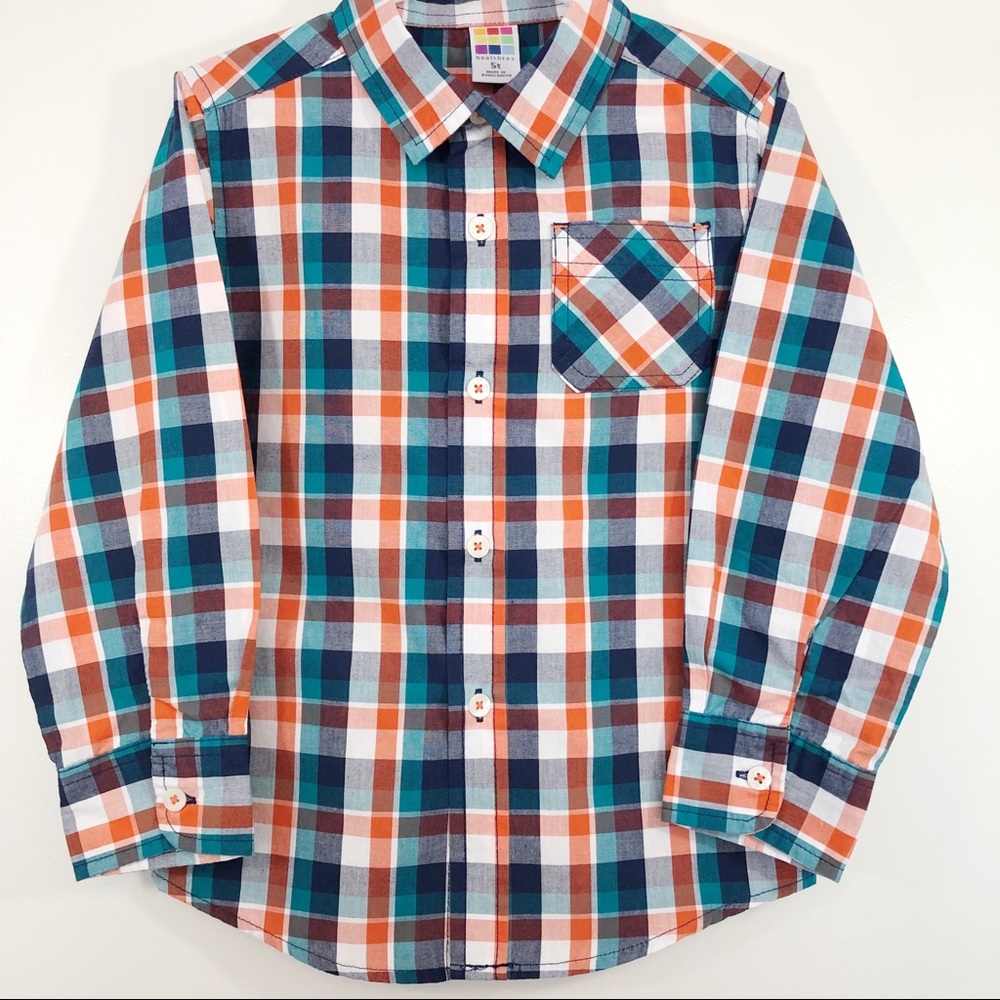 Healthtex Button Down Plaid Shirt 5T